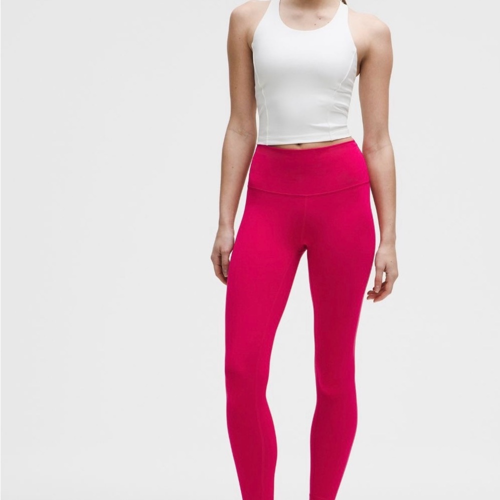 lululemon athletica Pink Wunder Train Leggings Vibrant 25 in - Picture 2 of 8